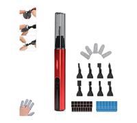 Yominerr Ponceuse Électrique Alternative, Stylo de Ponçage de Détail Réglable à 3 Vitesses, 8 Têtes de Ponçage et Papier de Verre Autocollant