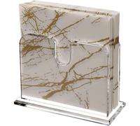 Yominerr Porte-Serviettes, Distributeur de Table à Manger en Acrylique pour Mouchoirs à Cocktail, Récipients Transparents pour Organiser Le Papier de Cuisine