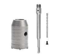 Yominerr SDS plus Marteau Perforateur Scie Cloche Murale Ensemble de Forets Outils de Coupe avec Arbre Rond Béton Ciment Pierre Ouvre-Trou, 45mm