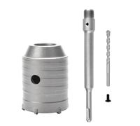 Yominerr SDS plus Marteau Perforateur Scie Cloche Murale Ensemble de Forets Outils de Coupe avec Arbre Rond Béton Ciment Pierre Ouvre-Trou, 55 mm