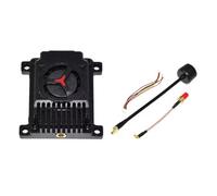 Yominerr Transmetteur Audio Vidéo sans 3,3 G 3,5 G 4 W VTX 16 Canaux 4 000 MW FPV pour Drone de Course RC Longue Portée FPV, Pièces de Bricolage