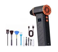 Yominerr Ventilateur Soufflant Turbo Puissant à Haut Rendement 130 000 TR/Min 4 Vitesses Réglables Kit de Soufflage d'air pour Voiture, Ordinateur, Clavier et Objectif B