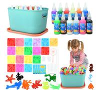 YOMKILU Magic Water Elf, 12 couleurs Aqua Gelz Set, Aqua Gel avec 18 formes, 3D DIY Jouet Magique en Gel pour Enfants Garçons et Filles Cadeau