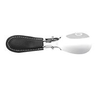 yomoe 12X3.8Cm Professionnel Pliable Corne de Chaussure en Acier Inoxydable Longue CuillèRe CuillèRe à Chaussures