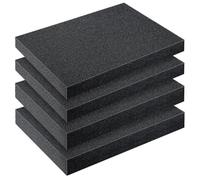 yomoe 4 Pièces de Coussinets en Mousse de Polyuréthane Découpables, Feuilles de Mousse, Mousse Artisanale, Boîte à Outils, Insert en Mousse pour Étuis, Rembourrage D'Emballage