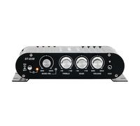 yomoe -838 Amplificateur de Puissance HiFi 2.1 Canaux 80 W X 2 Amplificateur de Son Stéréo pour Basses avec Sortie Caisson de Basses Amplificateur Audio Domestique Noir