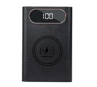 yomoe Boîte de Rangement de Batterie 21700 sans DIY pour 4x21700 avec Charge de 15W, Boîte de Charge sans Détachable de 22,5W avec Affichage LCD pour Power Bank DIY QC4/QC3.0/QC2.0.