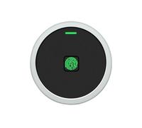 yomoe Contrôle D'Accès de Porte EM RFID Intégré de Style Rond, Métal Étanche, Déverrouillage par Empreinte Digitale/Code PIN, Alarme Anti-Effraction
