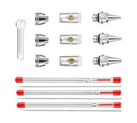 yomoe Kit D'Outils de Nettoyage et de Réparation pour Aérographe, Ensemble de Brosses à Aiguilles en Acier Inoxydable, Aiguille de Buse de 0,2 mm, 0,3 mm, 0,5 mm