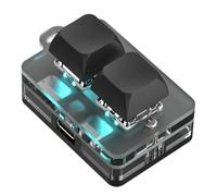 yomoe Mini Clavier Bluetooth à 2 Touches, Copie, Collage, Échange à Chaud, Jeux, Mot de Passe à Une Touche, Accessoires de Clé Mécanique pour et Les Voyages A