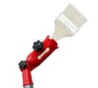 yomoe Rallonge de Pinceau Multi-Angle Rouge, Outil de Bordure de Peinture pour Plafonds Hauts, Support de Fixation pour Poteau D'Extension