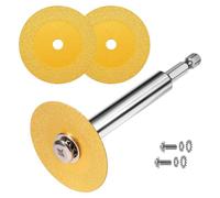 yomoe Tige Hexagonale de 1/4 Po avec 2 Lames de Coupe Diamantées pour Coupe-Tuyau en PVC, Mini Disque de Coupe de Verres pour Couper le Verre, B