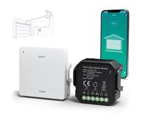 Yomogi Ouvre-Porte de Garage Wi-Fi, Module d’interrupteur Connecté de Garage avec RF Télécommande, Contrôle Vocale et Programmation, Compatible Alexa/Google Home/Smartlife