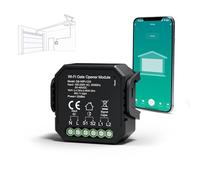 Yomogi Ouvre-Porte de Garage Wi-Fi, Module d’interrupteur Connecté de Garage, Contrôle Vocale et Programmation, Compatible Alexa/Google Home/Smartlife, Facile Installation