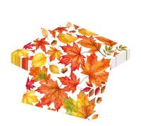 Yomover Lot de 20 serviettes en papier d'érable - Décoration de table pour fête d'automne