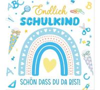 Yomover Lot de 50 serviettes en papier pour la rentrée des classes - Décoration de table pour garçon et fille - « Schön dass Du Da Bist »