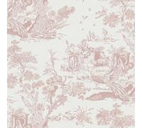 Yomshi Papier Peint Autocollant Rose 41 cm x 10 m Film Vinyle pour Meubles Papier Peint Mural Animalier Film Adhésif Vintage pour Murs et Meubles Film Décoratif pour Chambre à Coucher et Salon