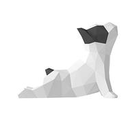 Yona DIY Yoga Bouledogue français Papercraft kit, Yoga Chien de papier, Décoration，Décoration d'intérieur, trophée de papier, cadeau,Origami 3D, bricolage en papier, kit de bricolaje, Puzzle 3D.