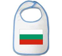 Yonacrea - Bavoir Bébé - Drapeau Bulgarie (ROSE)