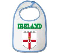 Yonacrea - Bavoir Bébé - Irlande du Nord Blason (BLEU)