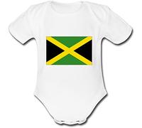 YONACREA - Body Bébé Manches Courtes - Drapeau Jamaique - 6 Mois