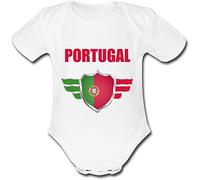 YONACREA - Body Bébé Manches Courtes - PORTUGAL - COUPE DU MONDE DE FOOTBALL 2018-6 mois