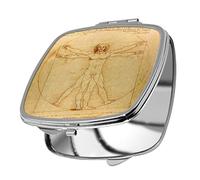 YONACREA - Miroir de Poche - Homme de Vitruve - Vinci
