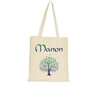 YONACREA - Sac Bandoulière - Tote Bag - Coton Biologique - Arbre de Vie - Personnalisable en ligne