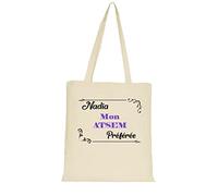 YONACREA - Sac Bandoulière - Tote Bag - Coton Biologique - Mon ASTEM préférée - Personnalisable en Ligne
