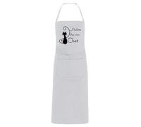 YONACREA - Tablier de Cuisine - J'habite chez mon Chat