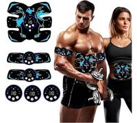 Yonars Ceinture Abdominale Electrostimulation, EMS Stimulateur Musculaire 8 Modes, 29 Niveaux d'intensité de Massage électrique avec USB, Electrostimulateur Musculaire