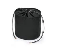 YONBEN Grand Organiseur de Sac à Main Rond en Toile pour Femme - Cosmétiques, Trousse de Maquillage (Taille L, Nylon-Noir)