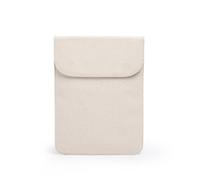 YONBEN Housse souple pour iPad - Housse intérieure carrée avec fermeture magnétique en coton - Étui de rangement simple et élégant disponible pour iPad (beige, taille L)