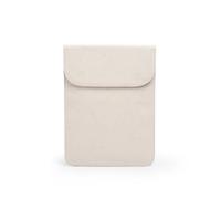 YONBEN Housse souple pour iPad - Housse intérieure carrée avec fermeture magnétique en coton - Étui de rangement simple et élégant disponible pour iPad (beige, milieu)
