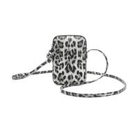 YONBEN Petit sac à main à bandoulière Fermeture éclair Sac de téléphone portable Mini sac à main à bandoulière Portefeuille de téléphone intelligent avec carte de crédit Solts (Pu/Gris Feu)