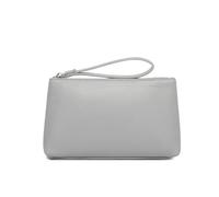 YONBEN Pochette de maquillage en polyuréthane étanche avec poche zippée pour cartes de crédit, Gris requin, Simple et facile