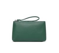 YONBEN Pochette de maquillage en polyuréthane étanche avec poche zippée pour cartes de crédit, vert forêt, Simple et facile