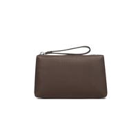 YONBEN Porte-monnaie avec dragonne, pochette de maquillage, portefeuille pour téléphone portable, léger et durable, Marron/nylon, 20cm x 5cm x 12.5cm
