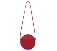 YONBEN Sac à bandoulière Circle pour femme en nylon avec fermeture éclair et bretelles réglables (Rouge bordeaux/nylon)