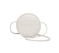 YONBEN Sac à bandoulière Circle pour femme en polyuréthane avec fermeture éclair et bretelles réglables (PU/chêne français)