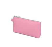 YONBEN Sac à main simple et pratique en cuir synthétique pour maquillage - Petit sac de rangement exquis, Polyuréthane/rose azalée, Simple et facile