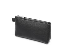 YONBEN Sac à main simple et pratique en cuir synthétique pour maquillage - Petit sac de rangement tendance exquis, noir, Simple et facile