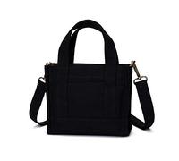 YONBEN Tote Bag Sac à main multifonctionnel léger pour voyager sortir ensemble travail bandoulière amovible bretelles réglables (noir)