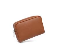 YONBEN Trousse de maquillage classique noire de grande capacité pour femme avec séparateur réglable, brosse de lavage et sac de transport pour cosmétiques, FL/marron selle, Simple et facile