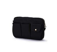 YONBEN Trousse de maquillage de grande capacité avec plusieurs compartiments pour une organisation et un nettoyage faciles, Noir/blanc