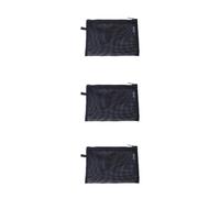 YONBEN Trousse de maquillage en maille filet avec fermeture éclair, noir, CH, Simple