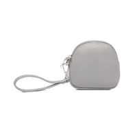 YONBEN Trousse de maquillage pour sac à main, trousse de toilette de voyage, pochette à fermeture éclair pour sac à main, petite pochette de maquillage avec poches et bracelet (nylon noir), PU/gris