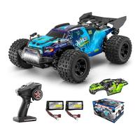 YONCHER Voiture Télécommandée Tout Terrain Adulte, 1:18 40KM/H RC Voiture, 2.4GHz 4WD Camion Telecommande, 4x4 RC Crawlers avec 2 Batteries 70min+ Temps de Jeu pour Enfants