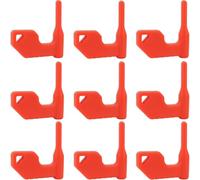 YONCONO Lot de 9 Drapeaux de sécurité pour Fusil de Poing, Fusil de Chasse, Pistolet, Drapeaux de sécurité multifonctionnels, compatibilité Universelle (Rouge)