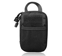 YONCONO Pochette Tactique Molle, Petit Sac Banane Utilitaire, Sac à Dos EDC pour Équipement de Gadget, Organisateur Militaire, Sac à Dos Polyvalent (Noir)
